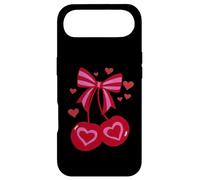 Custodia per iPhone Air Aesthetic Cherry Reds Bows and Red Hearts