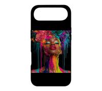Custodia per iPhone Air Afro Americano Donna Floreale Afro Colore Dipinto Vis
