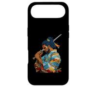 Custodia per iPhone Air Afro Americano Samurai Anime Cartoon Giapponese Bushido Guerriero