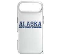 Custodia per iPhone Air Alaska Baseball Blu Vintage Testo