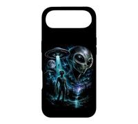 Custodia per iPhone Air Alien UFO Abduction Incontro Cosmico Sci-Fi Mistero Grafico