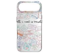 Custodia per iPhone Air All I need is travel Passaporto mondo timbri viaggi aereo