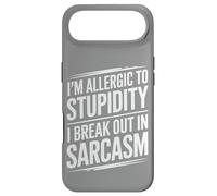 Custodia per iPhone Air Allergico alla stupidità Sarcasmo Umorismo Testo