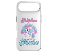 Custodia per iPhone Air Alpha Unicorn Maschio Arcobaleno Cool Sarcastico Ironico Umorismo Strano