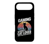 Custodia per iPhone Air Amante dei gatti introversi di gioco online offline con Cat
