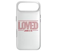 Custodia per iPhone Air AMATO Giovanni 3:16 Versi della Bibbia Cristiana Cuori a scacchi