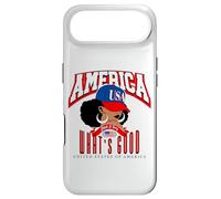 Custodia per iPhone Air America First, ragazza afro nera e sexy, USA Heritage Design