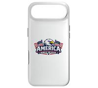 Custodia per iPhone Air America Terra dei coraggiosi con aquila e bandiera