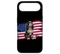 Custodia per iPhone Air American USA Flag 4th Fourth July Patriotic Cavalier Dog Mom