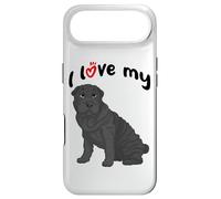 Custodia per iPhone Air Amo il mio cane Shar-Pei nero