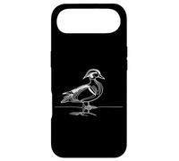 Custodia per iPhone Air Anatra Mandarina Line Art Ornitologo