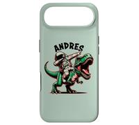 Custodia per iPhone Air Andres Dabbing Astronauta su un cartone animato dinosauro