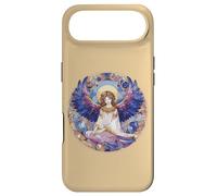 Custodia per iPhone Air Angelo custode blu e viola per vegliare su di te