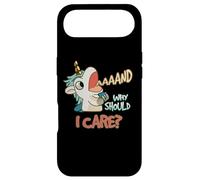 Custodia per iPhone Air Annnd Why Should I Care Unicorn Sarcastico Divertente Detto