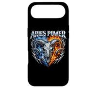 Custodia per iPhone Air Ariete Power Zodiac Ram Skull Blue Fire Biker Heavy Metal
