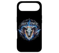 Custodia per iPhone Air Ariete Power Zodiac Ram Skull Blue Fire Heavy Metal Biker
