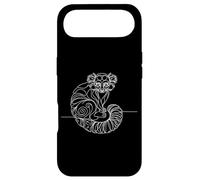 Custodia per iPhone Air Arruffato Lemur Line Art Wildlife Primate Illustrazione