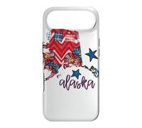 Custodia per iPhone Air Arte regionale con stelle scozzesi floreali dell'Alaska