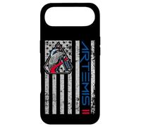 Custodia per iPhone Air Artemis II Patch bandiera USA torna sulla Luna patriottica