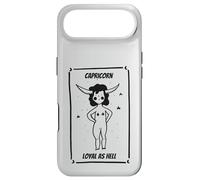 Custodia per iPhone Air Artistic Drawing Capricorn Loyal as Hell Zodiac