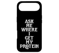 Custodia per iPhone Air Ask Me Where I Get My Protein Funny Vegetarian & Vegan Joke