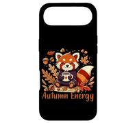 Custodia per iPhone Air Autumn Energy Red Panda Coffee Fall Design