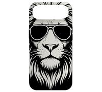 Custodia per iPhone Air Aviator Sunglasses Lion Head Monochrome Streetwear Animal