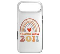 Custodia per iPhone Air Awesome Since 2011 15th Birthday Boho Rainbow 15 Years Old