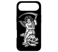 Custodia per iPhone Air Baby Reaper Skull Scythe Blackwork Tattoo Flash