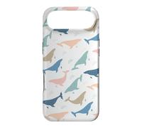 Custodia per iPhone Air Balene colori pastello Ocean Marine Life Pattern