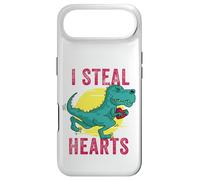 Custodia per iPhone Air Bambini I Steal Hearts Ragazzi Trex Dino San Valentino Bambino