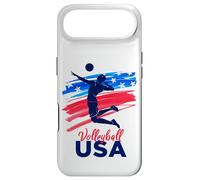 Custodia per iPhone Air Bandiera da pallavolo da uomo con scritta "Support the Team"