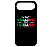 Custodia per iPhone Air Bandiera inglese "I'm Not Yelling I'm Italian Funny Strong