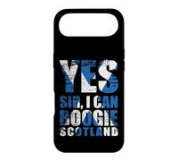 Custodia per iPhone Air Bandiera scozzese retrò con scritta "Yes Sir I can boogie"