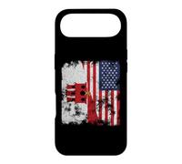 Custodia per iPhone Air Bandiera USA Gibilterra invecchiata - metà americana