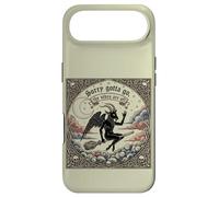 Custodia per iPhone Air Baphomet Capra Cavalcando una strega scopa scusa devo andare