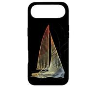 Custodia per iPhone Air Barca a vela d'epoca Disegno di una linea Amante della vela