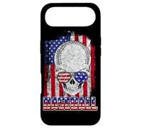 Custodia per iPhone Air Baseball American Flag Skull Sunglass Patriotic 4th July
