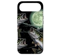 Custodia per iPhone Air Bass Fish Howling The Moon Vintage Pescatore Pescatore Regali
