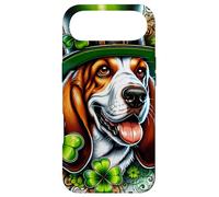 Custodia per iPhone Air Basset Hound Dog St Patricks Day Opera d'arte