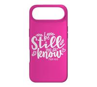 Custodia per iPhone Air Be Still and Know That I Am God Bible Verse Psalm 46 10 Pink