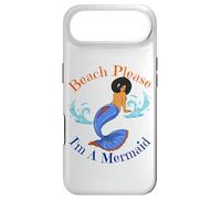 Custodia per iPhone Air Beach Please I'm A Mermaid Funny Black Sirene Donne Ragazze
