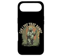 Custodia per iPhone Air Bear Can I Pet That Dog Funny Escursionismo Campeggio