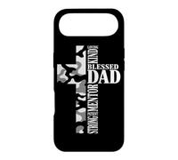 Custodia per iPhone Air Beato Papà Forte Fede Camo Croce Paternità Cristiana