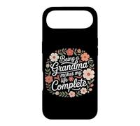 Custodia per iPhone Air Being A Grandma Makes My Life Complete - Citazione floreale
