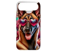 Custodia per iPhone Air Belgian Malinois Dog St Valentines Day Opera d'arte