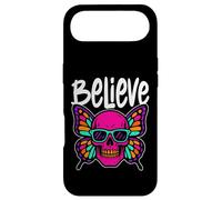 Custodia per iPhone Air Believe Skull Butterfly - Vintage Colorful Butterfly Lover