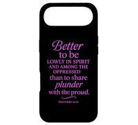 Custodia per iPhone Air Better To Be Lowly In Spirit Proverbs 16:19 Versetto della Bibbia Pregare