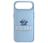 Custodia per iPhone Air Big Sky Montana Retro Mountain River Vintage Sci Escursionismo