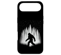 Custodia per iPhone Air Bigfoot che cammina nella foresta bianca sotto le stelle della sera